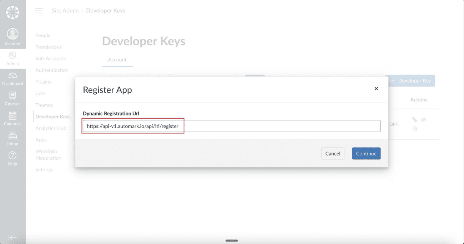 Canvas Integration Guide | AutoMark Docs